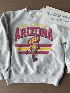 Vintage Arizona State Sun Devils Football Sweatshirt, Arizona State University